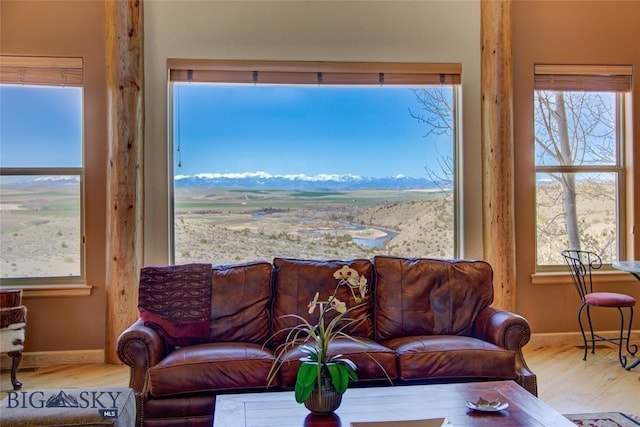 1061 Lookabout Ln, Manhattan, MT 59741 - living area with wood finished floors and baseboards