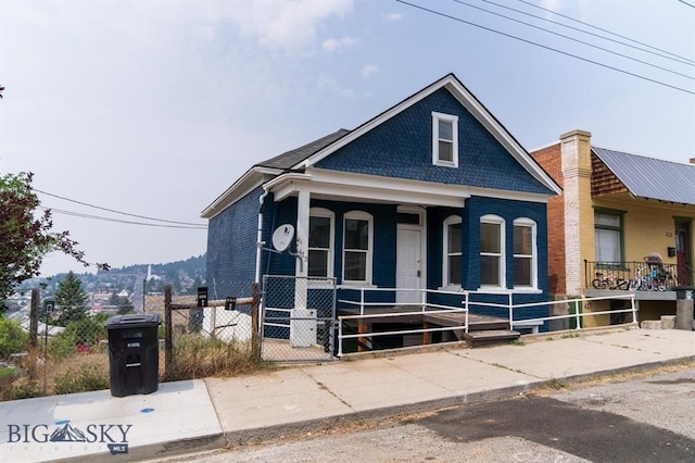 bungalow featuring a porch