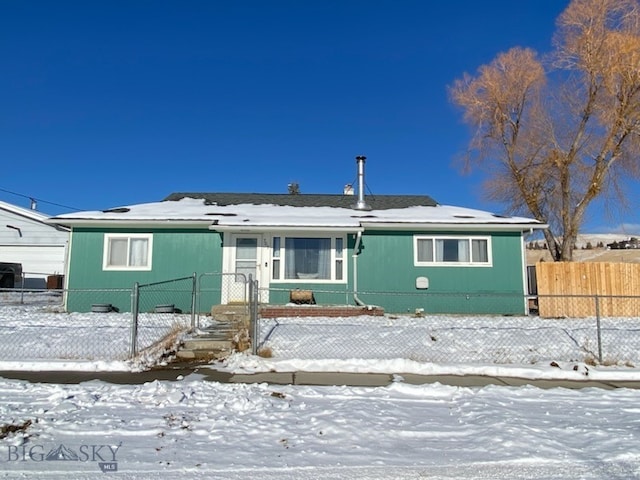 view of ranch-style home