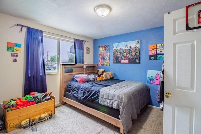 bedroom with carpet flooring