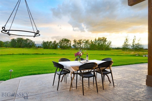 view of patio / terrace with outdoor dining area