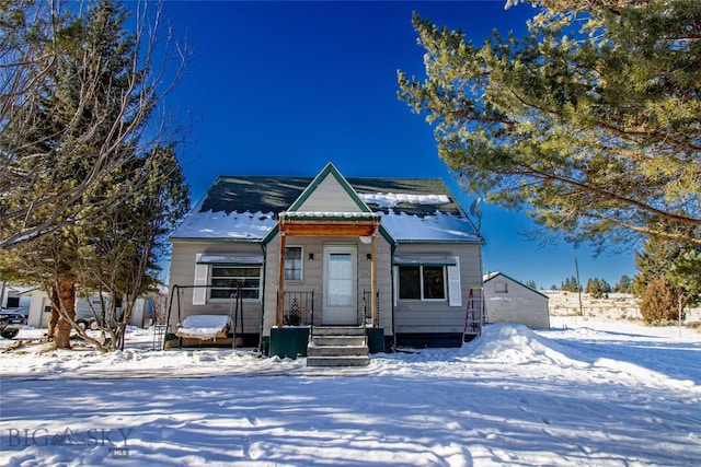 view of front of home