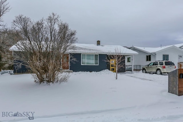 view of ranch-style home