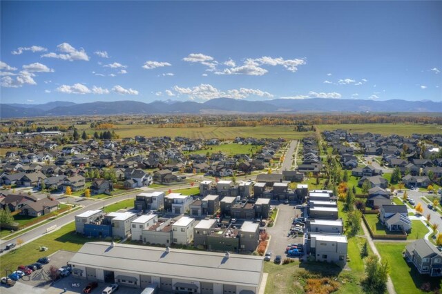 bird's eye view featuring a mountain view