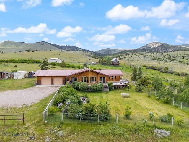 exterior space with a rural view