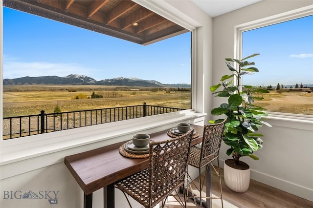 420 Sage Ave Unit B, Ennis, MT 59729 - balcony with a rural view and a mountain view