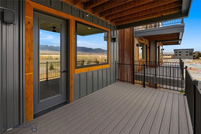 420 Sage Ave Unit B, Ennis, MT 59729 - wooden deck featuring a mountain view