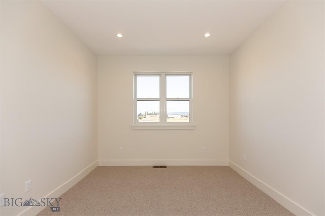 view of carpeted empty room