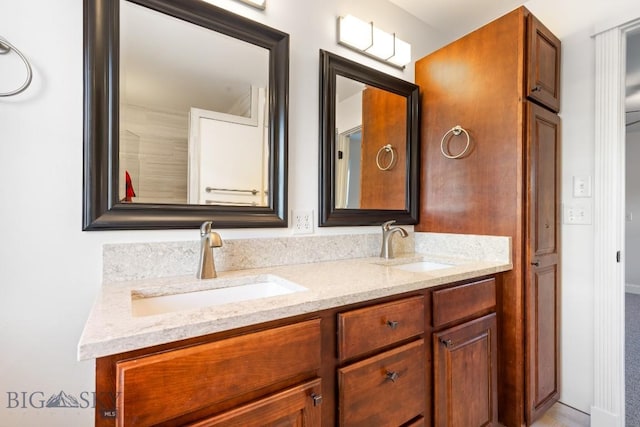 bathroom featuring vanity