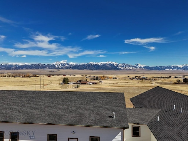 property view of mountains featuring a rural view