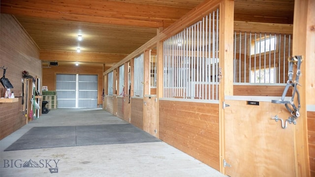 view of horse barn