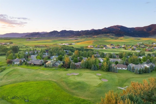 3213 Augusta Dr, Bozeman, MT 59715 - view of property's community with a mountain view, a residential view, and view of golf course