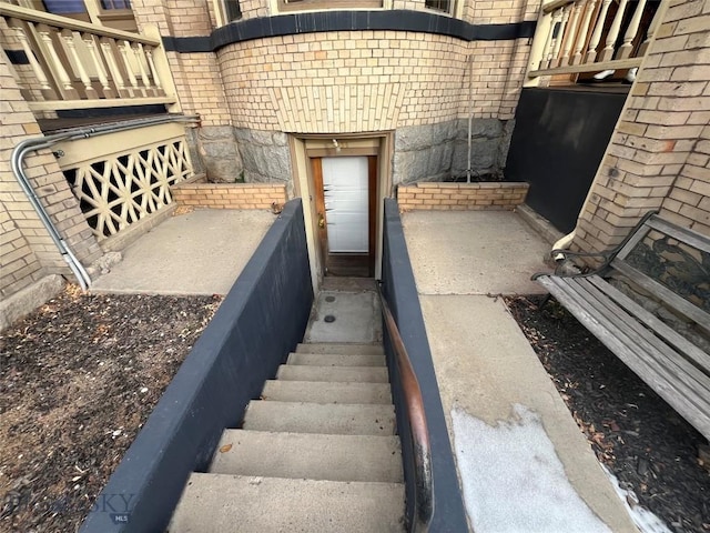 view of stairs