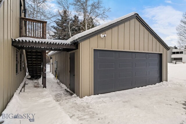 9 Park Plaza Rd, Bozeman, MT 59715 - view of snow covered garage