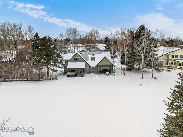 9 Park Plaza Rd, Bozeman, MT 59715 - view of snow covered rear of property