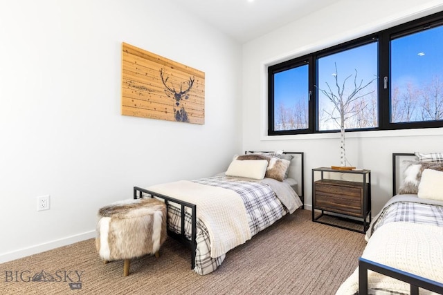 bedroom featuring carpet flooring