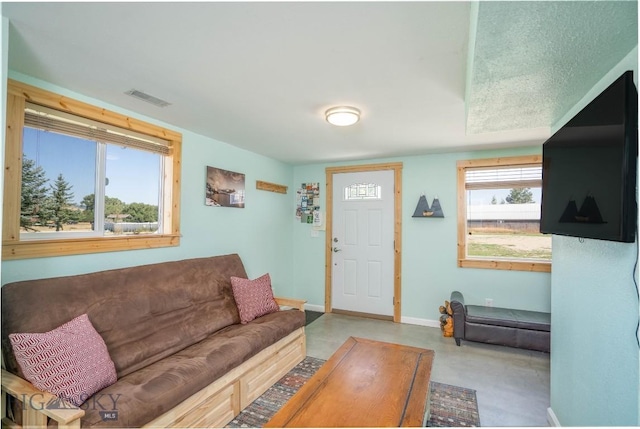 7 Hardy, Ennis, MT 59729 - living area with baseboards and finished concrete floors