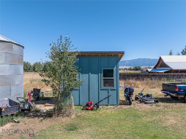 7 Hardy, Ennis, MT 59729 - view of shed featuring a mountain view