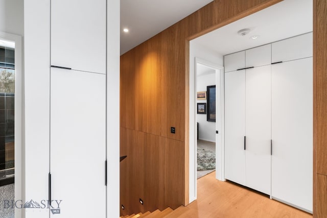 interior space featuring light hardwood / wood-style flooring