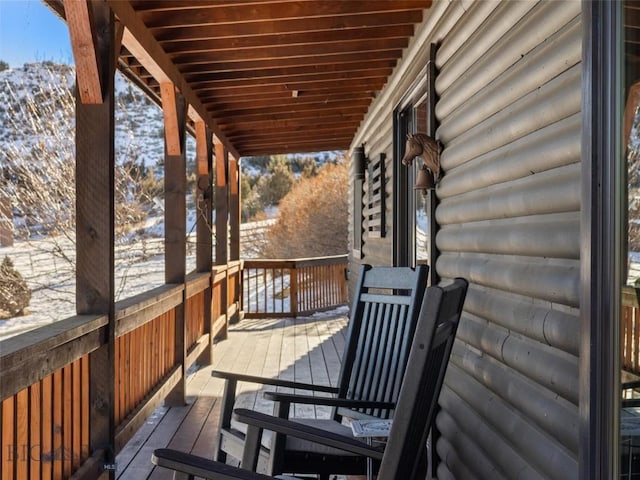 107 Dry Creek Trl, Ennis, MT 59729 - view of snow covered deck