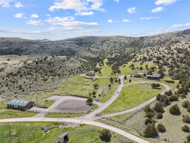 107 Dry Creek Trl, Ennis, MT 59729 - overview of rural landscape with a mountain backdrop