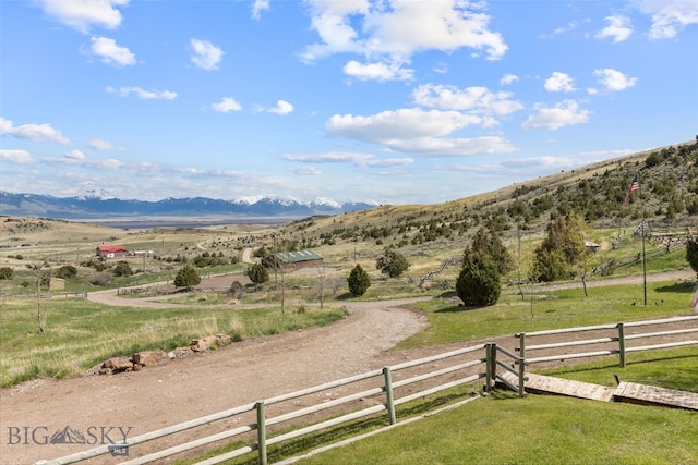 107 Dry Creek Trl, Ennis, MT 59729 - view of mountain backdrop featuring rural landscape and agricultural land