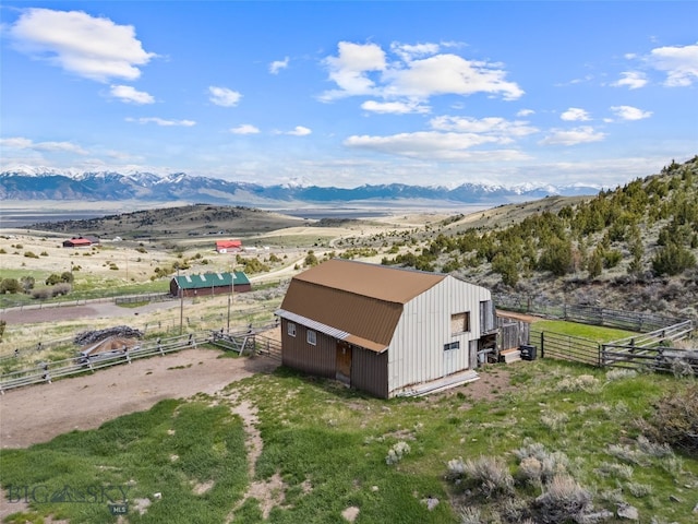107 Dry Creek Trl, Ennis, MT 59729 - overview of rural landscape with a mountain backdrop