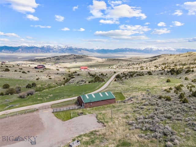107 Dry Creek Trl, Ennis, MT 59729 - aerial view of sparsely populated area featuring a mountainous background