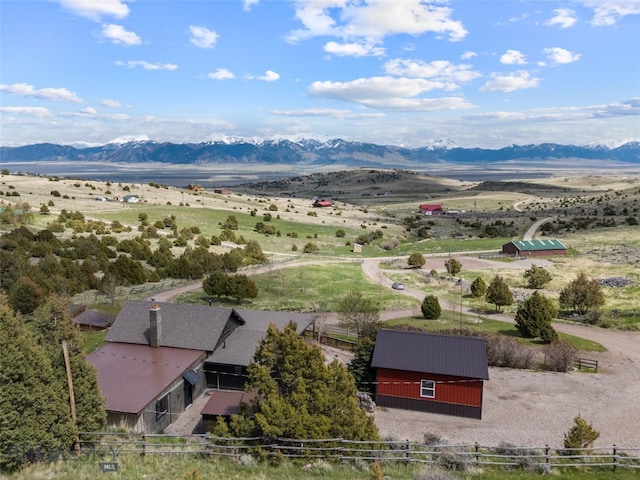 107 Dry Creek Trl, Ennis, MT 59729 - aerial view of sparsely populated area with a mountain backdrop
