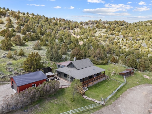 107 Dry Creek Trl, Ennis, MT 59729 - view from above of property with a forest