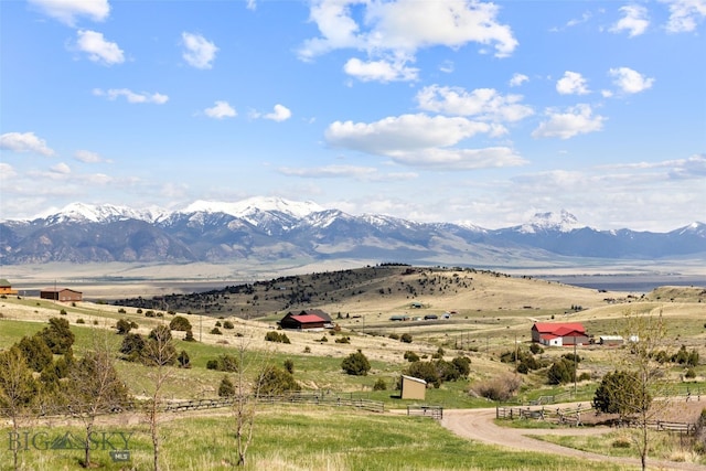 107 Dry Creek Trl, Ennis, MT 59729 - mountain view featuring rural landscape and agricultural land