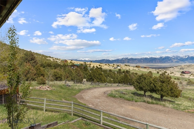 107 Dry Creek Trl, Ennis, MT 59729 - mountain view featuring rural landscape and agricultural land