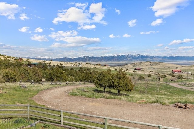 107 Dry Creek Trl, Ennis, MT 59729 - view of mountain backdrop with rural landscape and a pastoral area