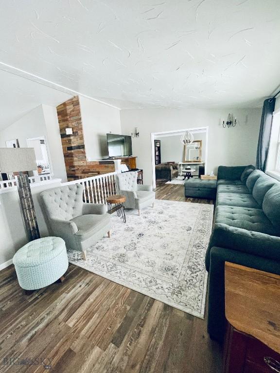 living room featuring hardwood / wood-style floors