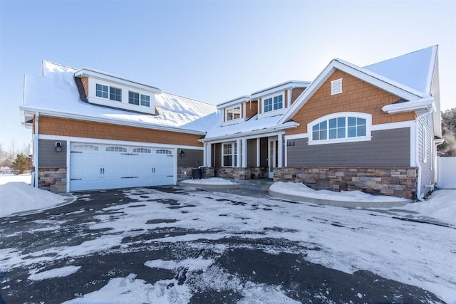 view of front of house featuring a garage