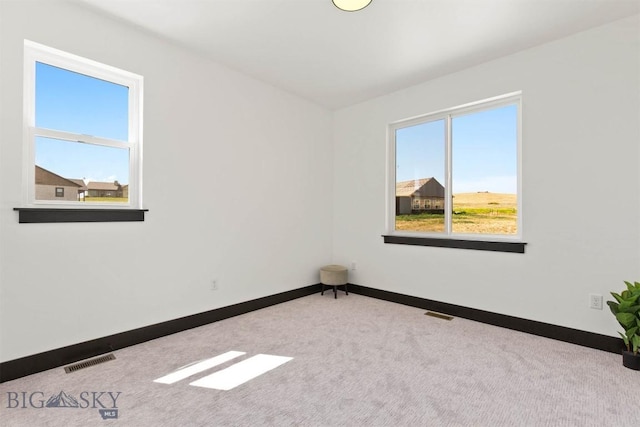 view of carpeted empty room