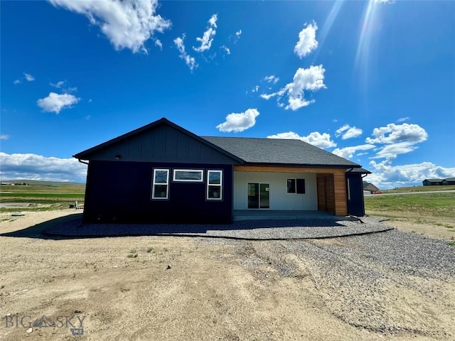 rear view of property with a patio