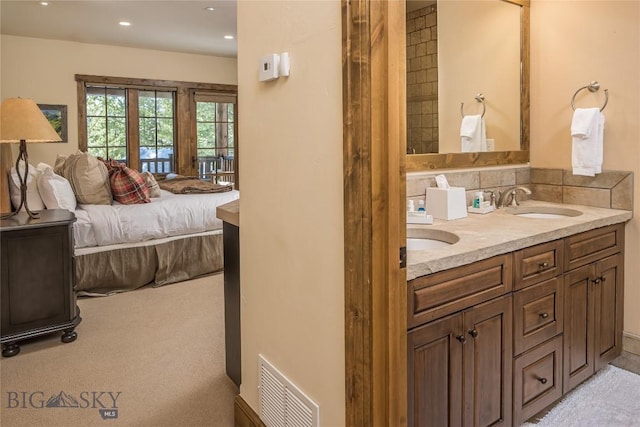 bathroom featuring vanity