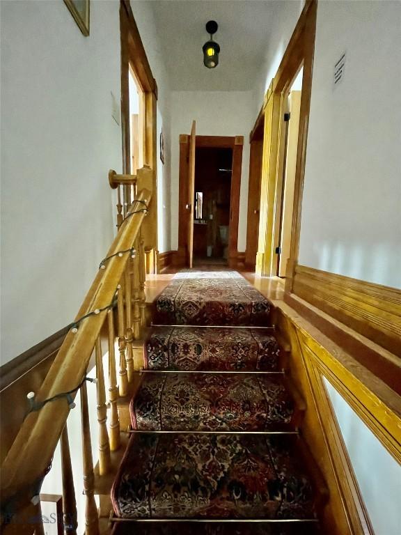 view of stairway