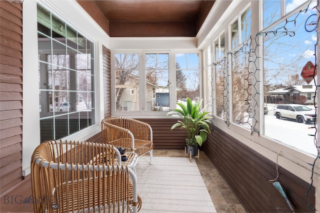 view of sunroom