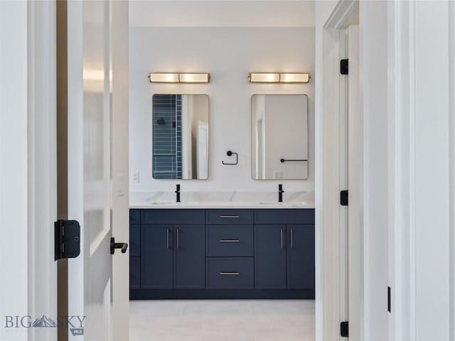 bathroom with vanity