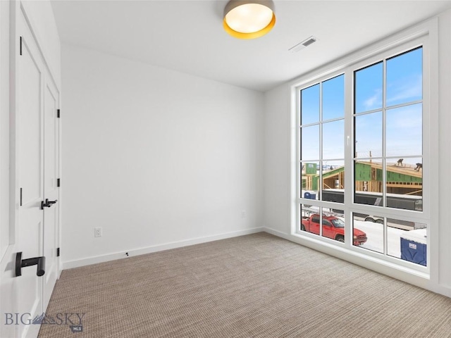 view of carpeted empty room