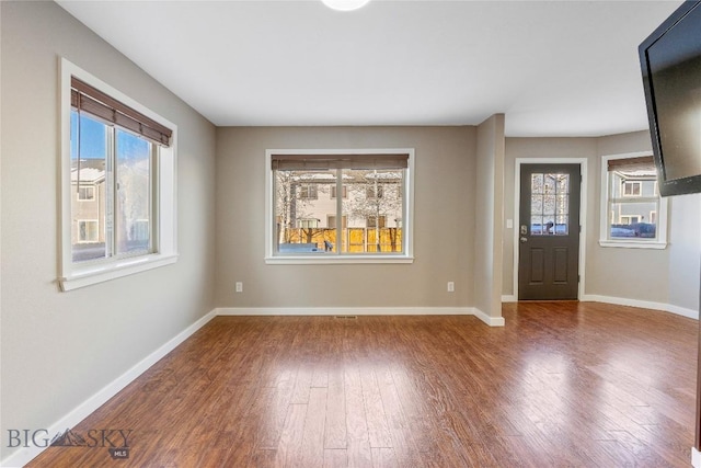 entryway featuring hardwood / wood-style floors