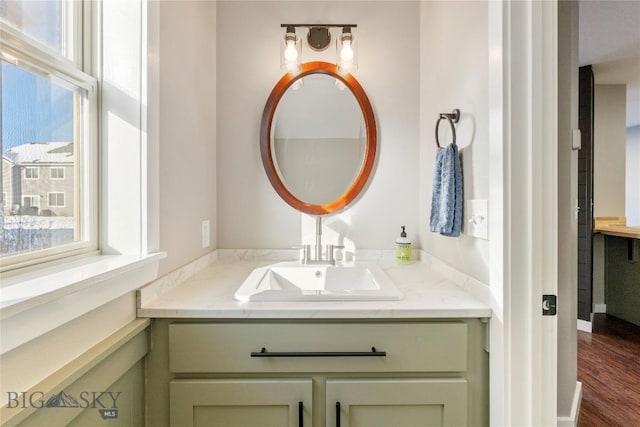 bathroom with vanity