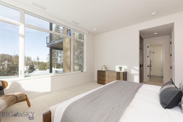 bedroom featuring carpet flooring