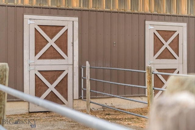 view of outdoor structure