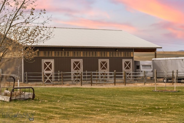 view of stable