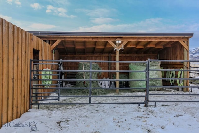 view of stable