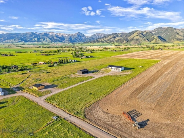 6111 Springhill Rd, Belgrade, MT 59714 - aerial view of sparsely populated area with a mountain backdrop