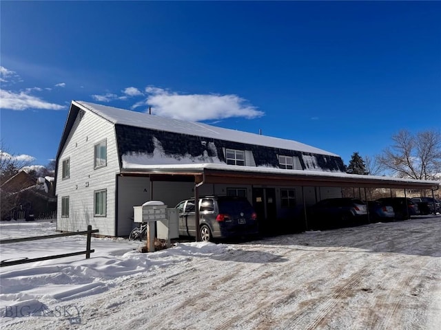 view of front of home